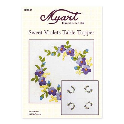 SWEET VIOLETS TOPPER 80X80