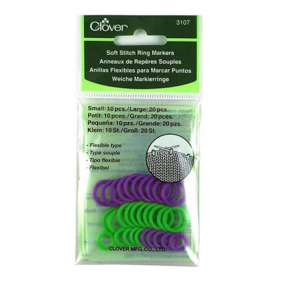 CLOVER SOFT STITCH RING MARKERS 3107