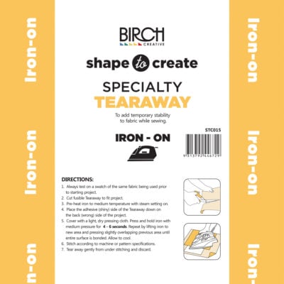 SHAPE TO CREATE TEAR AWAY IRON ON MEDIUM