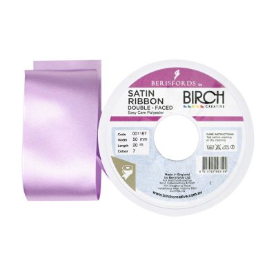 RIBBON POLY SATIN DOUBLE SIDED 50MMx20MT