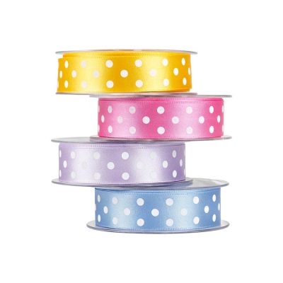 RIBBON SATIN POLKA DOT  25MMx20MT