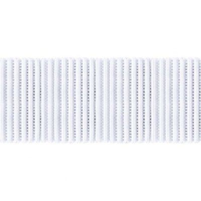 ELASTIC RIBBED BAT 38MMx10MT - WHITE