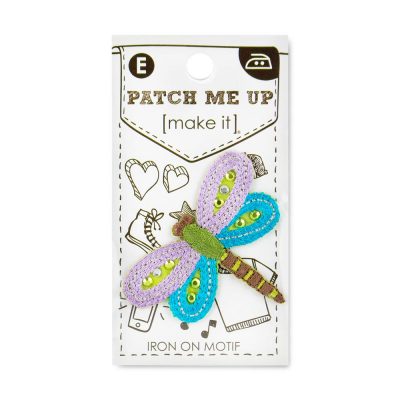 MOTIF IRON-ON DRAGONFLY 3PK