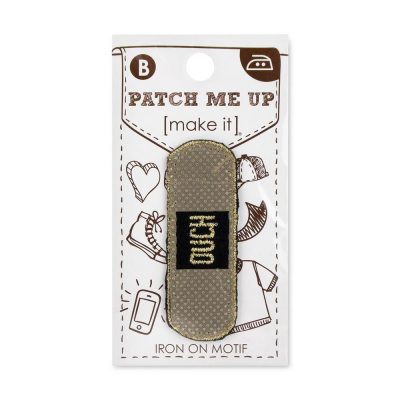 MOTIF IRON-ON BANDAID OUCH 3PK
