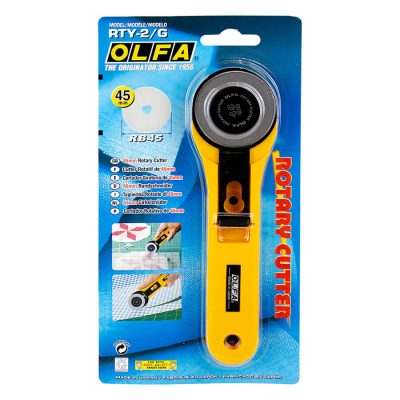 OLFA 45MM ROTARY CUTTER STRAIGHT HANDLE RTY-2/G