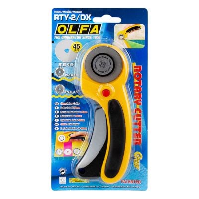 OLFA 45MM ROTARY CUTTER ERGONOMIC RTY-2/DX