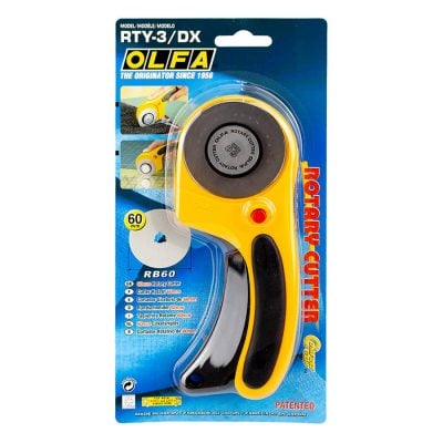 OLFA 60MM ROTARY CUTTER ERGONOMIC RTY-3/DX