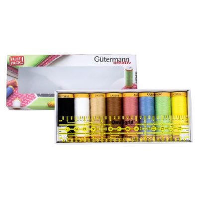 GUTERMANN SEWING SET 8 100 MT C NE 50 & RULER