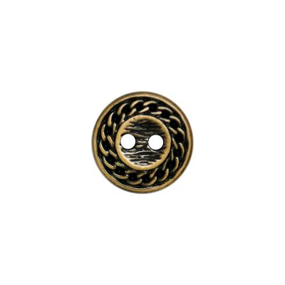 HEMLINE BUTTONS METAL/ROPE EDGE RD/24