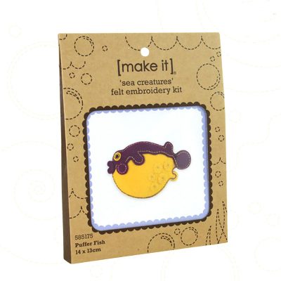 MI EMB FELT KIT PUFFER FISH