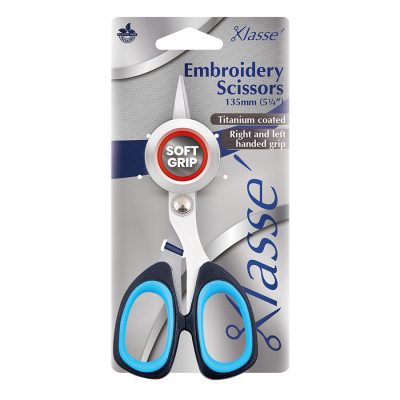 KLASSE SCISSORS TITANIUM COATED 5 1/4IN BLACK HAND