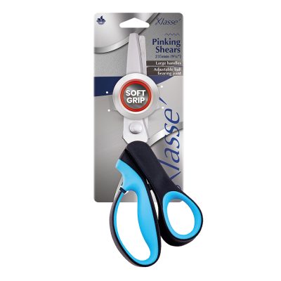 KLASSE SCISSORS PINKING SHEARS 9.25IN BLACK HANDLE