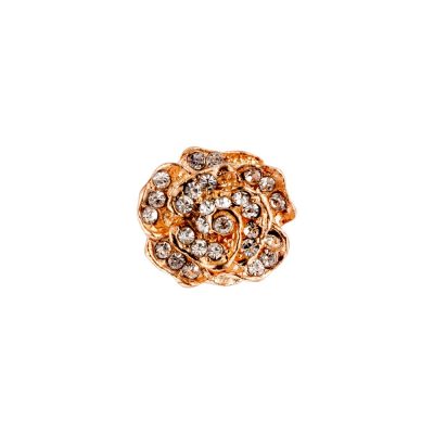 HEMLINE BUTTONS ROSE DIAMOND BUTTON