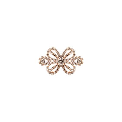 HEMLINE BUTTONS DIAMOND BOW/CLASP