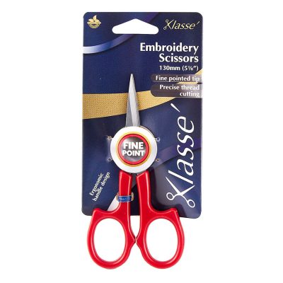 KLASSE SCISSORS EMBROIDERY 5 1/ RED HANDLE