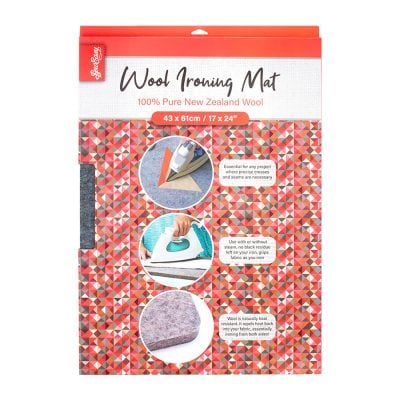 SEW EASY WOOL IRONING MAT 17 X 24 IN 100% NZ WOOL