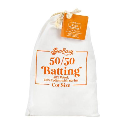SEW EASY BATTING  50% WOOL 50% COTTON 150GSM