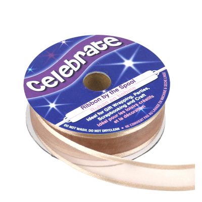 CELEBRATE RIBBON ORGANDIE W/ SATIN EDGE 15MM X 5M