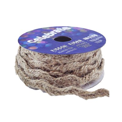 CELEBRATE HESSIAN RIC RAC BRAID 6MM X 2M