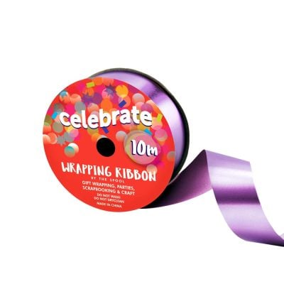 CELEBRATE WRAPPING RIBBON METALLIC 23MM X 10M