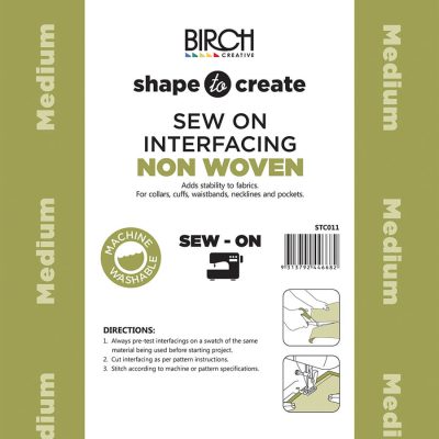 SHAPE TO CREATE I/FACING NON WOVEN SEW ON MEDIUM