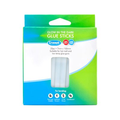 TRIUMPH GLUE STICK 25 PACK GLOW IN DARK 7MMX100MM