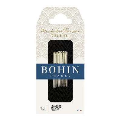BOHIN SHARPS NEEDLES SIZE 10 BOX OF 10