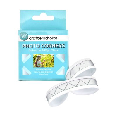 CRAFTERS CHOICE PHOTO CORNERS ADHESIVE 250PC