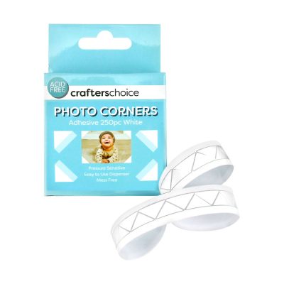 CRAFTERS CHOICE PHOTO CORNERS ADHESIVE 250PC