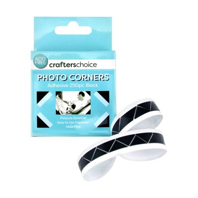 CRAFTERS CHOICE PHOTO CORNERS ADHESIVE 250PC
