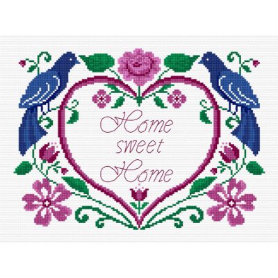 DMC BLUE BIRDS HOME CCS 27X20