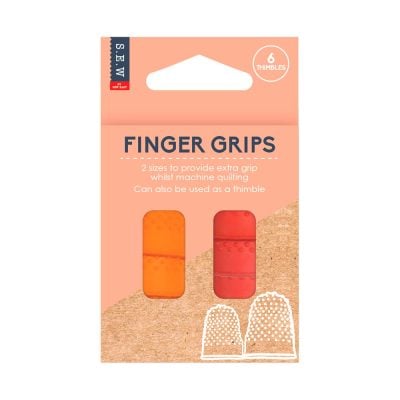 S.E.W. MACHINE QUILTING FINGER GRIPS 6 PIECES