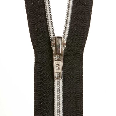 ZIP NYLON SILVER TEETH 40/16