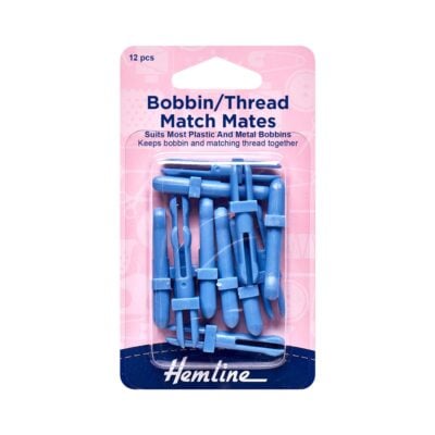 HEMLINE HANGSELL BOBBIN MATCH MATES 12PCS PLASTIC