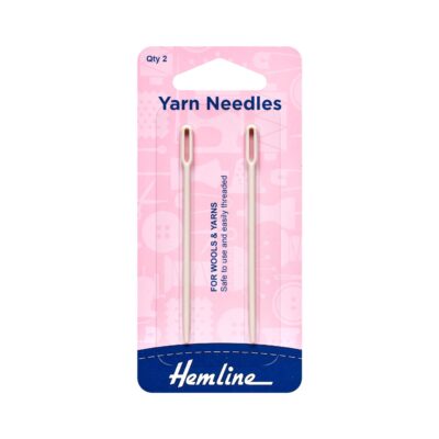 HEMLINE HANGSELL HAND NEEDLE - YARN LARGE EYE 2PAC