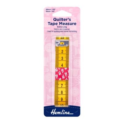 HEMLINE HANGSELL TAPE MEASURE METRIC AND IMPERIAL