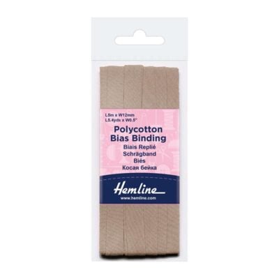 HEMLINE HANGSELL BIAS BINDING 12MM X 5M