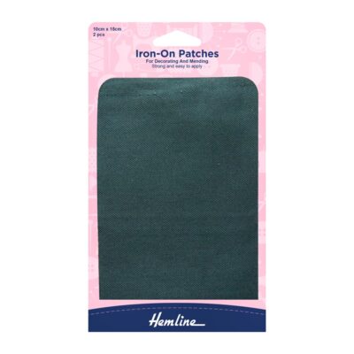 HEMLINE HANGSELL PATCHES IRON ON 2 PCS BOTTLE