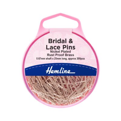 HEMLINE HANGSELL PINS BRIDAL AND LACE 25GRM 25MM