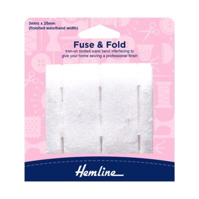 HEMLINE HANGSELL WAISTBAND LINING FUSE AND FOLD