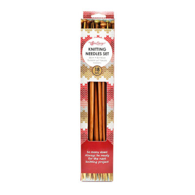 SEW EASY ASSORTED BAMBOO KNITTING NEEDLES 35CM