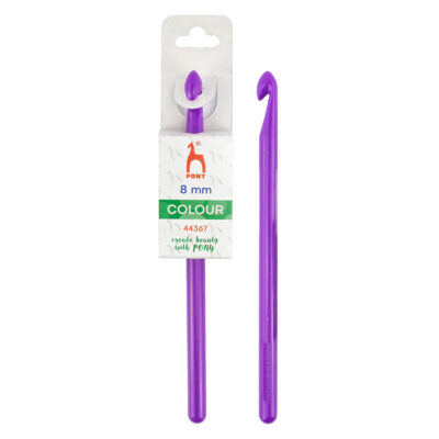 PONY COLOURED CROCHET HOOKS 15 X 8MM