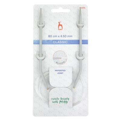 PONY CIRCULAR NEEDLES 80CM X 4.5MM