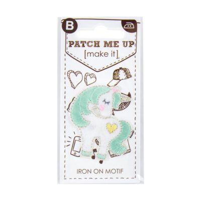 MOTIF IRON ON UNICORN 3PK