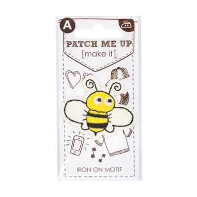 MOTIF IRON ON BUMBLE BEE 3PK