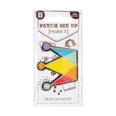 MOTIF IRON ON CROWN 3PK