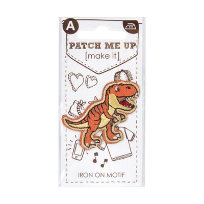 MOTIF IRON-ON T REX 3PK