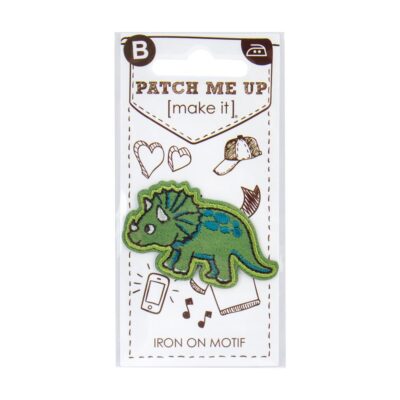 MOTIF IRON-ON TRCERATOPS 3PK