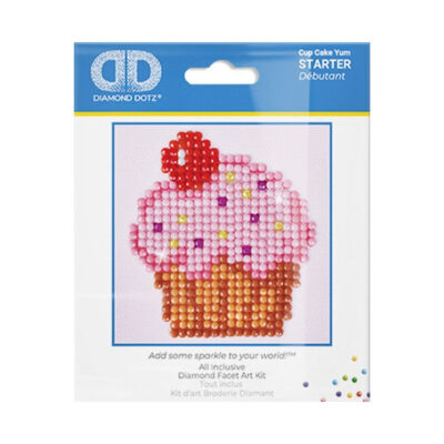 DIAMOND DOTZ CUP CAKE YUM 7.6 X 7.6CM (3 X 3IN)
