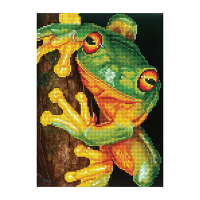 DIAMOND DOTZ GREEN TREE FROG
